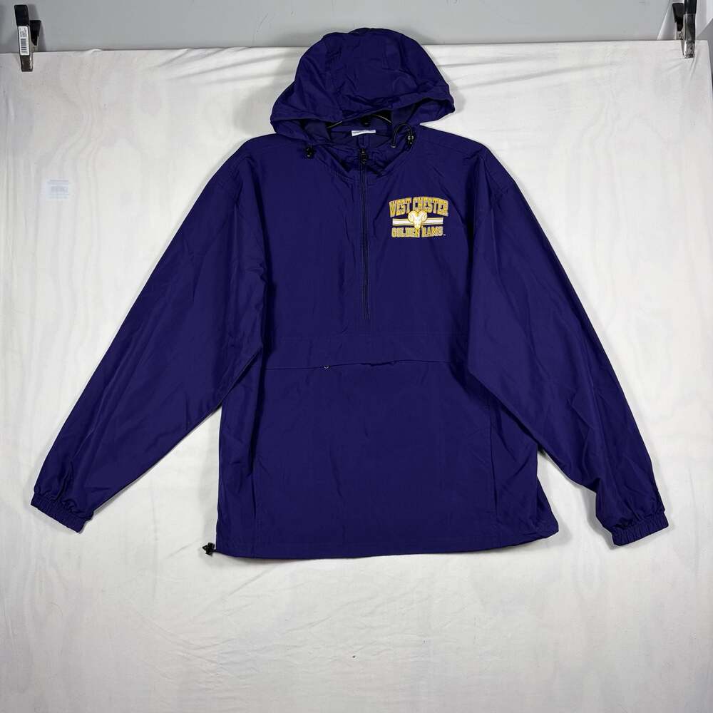Champion West Chester Golden Rams Purple Anorak Windbreaker Jacket Mens Size M